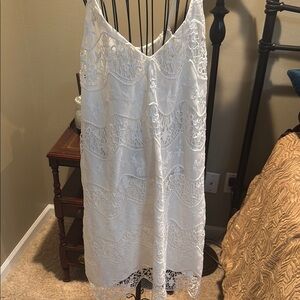 Sugarlips White Lace Mini Dress